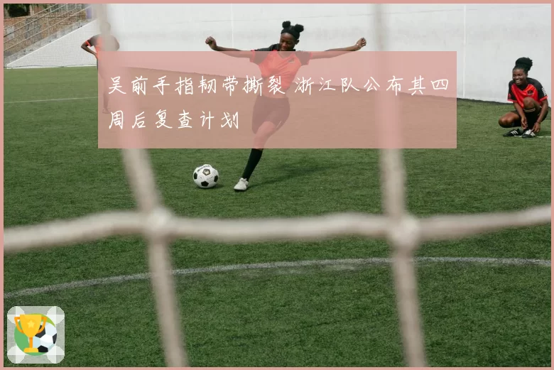 吴前手指韧带撕裂 浙江队公布其四周后复查计划